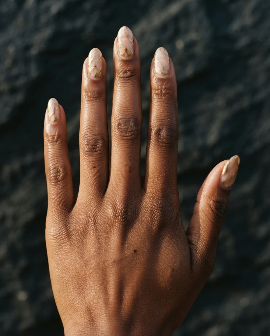 Gilded Quartz on Deep Bronze