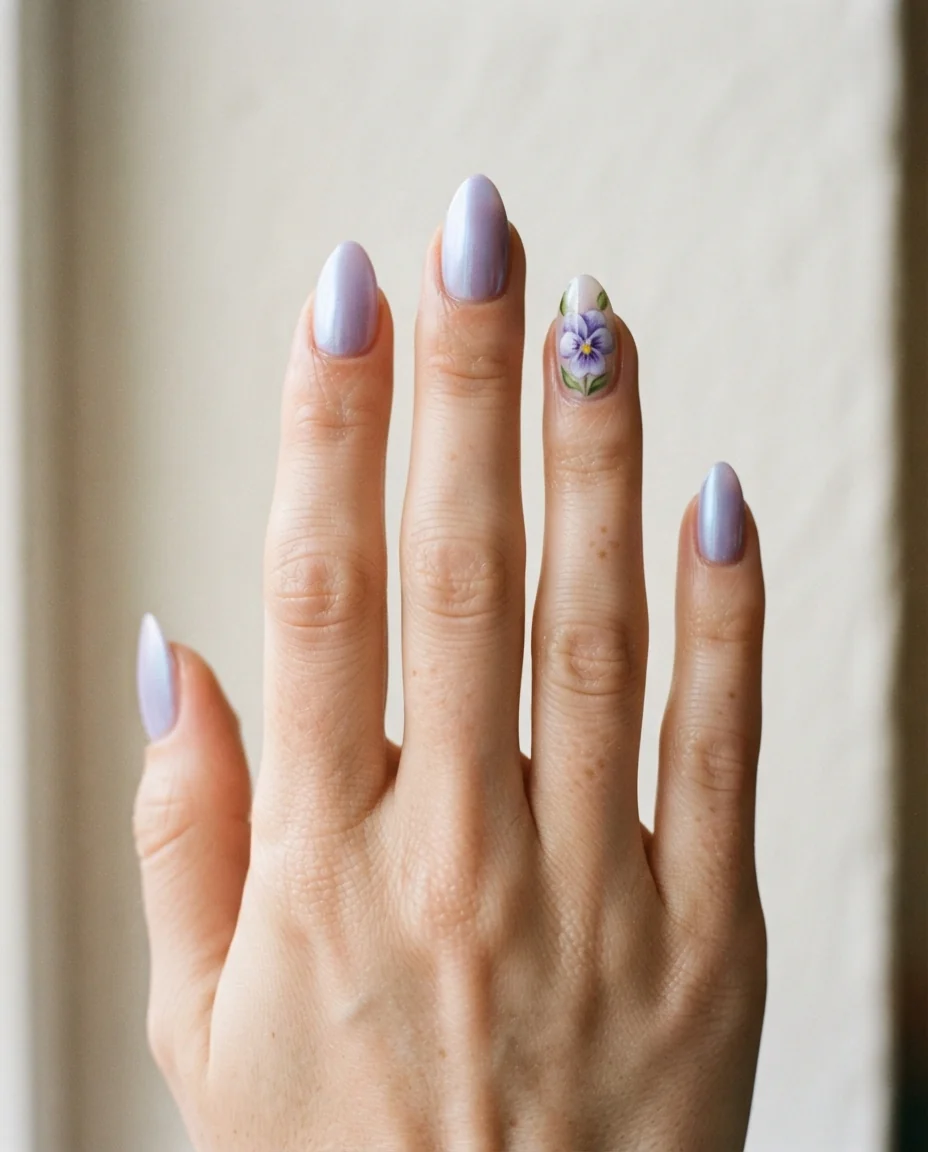 The Pearlescent Lavender Portrait