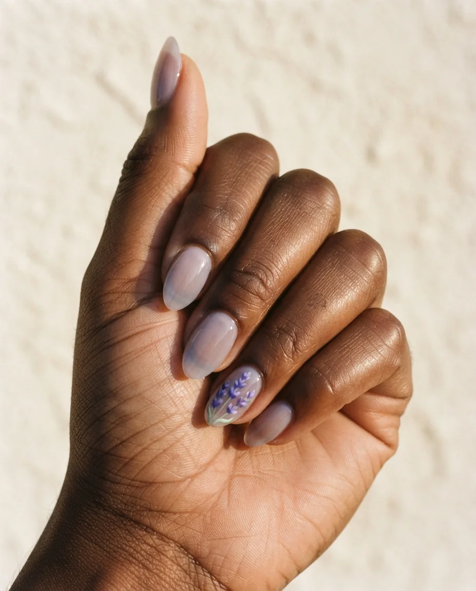 Translucent Lavender Accent Almonds
