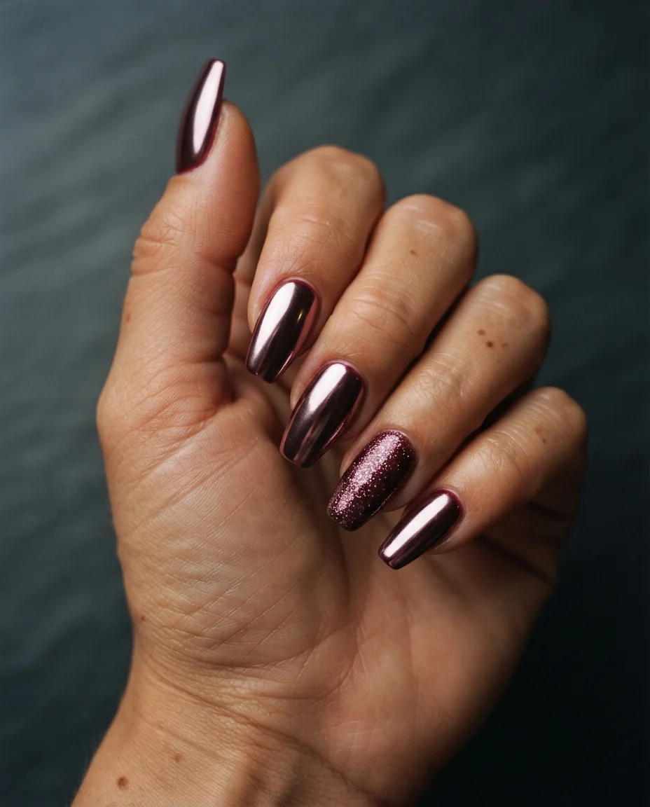 Deep Marsala Mirror Chrome