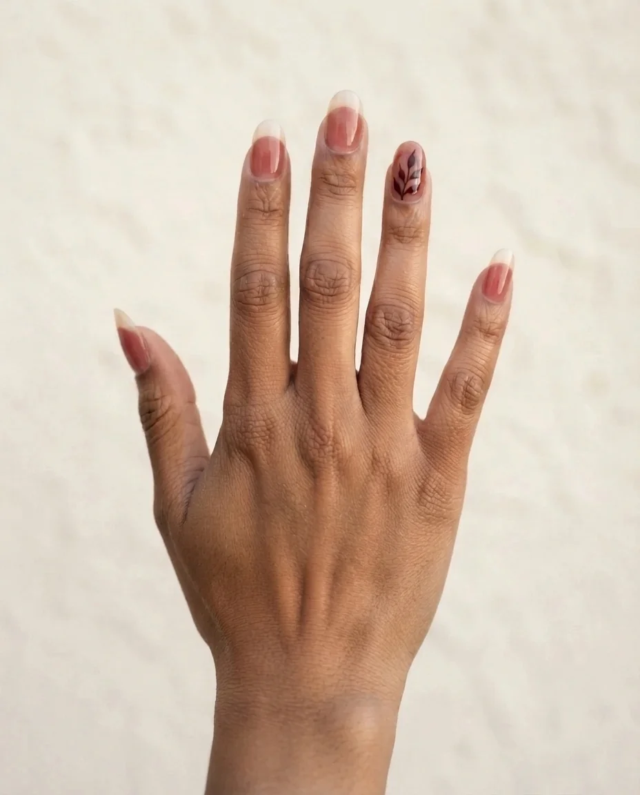 Translucent Marsala Botanical