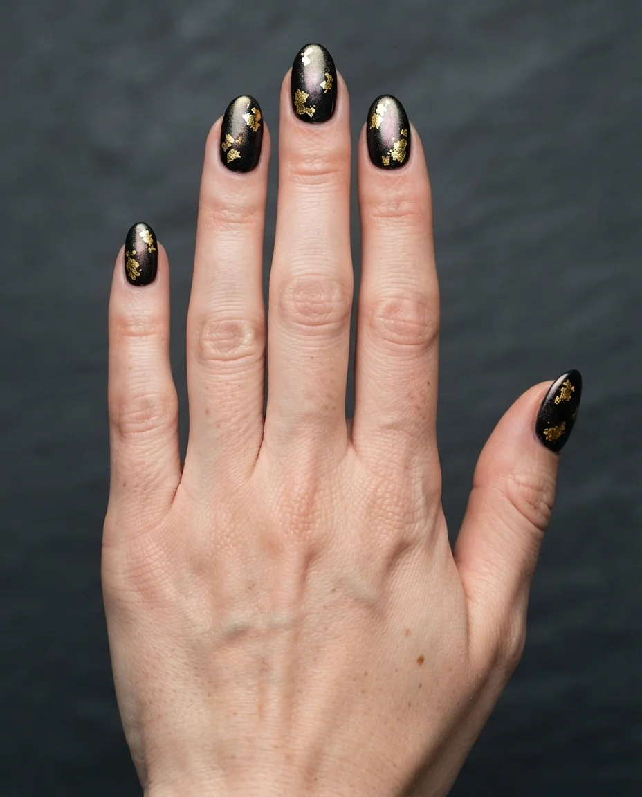 Gilded Obsidian Shimmer