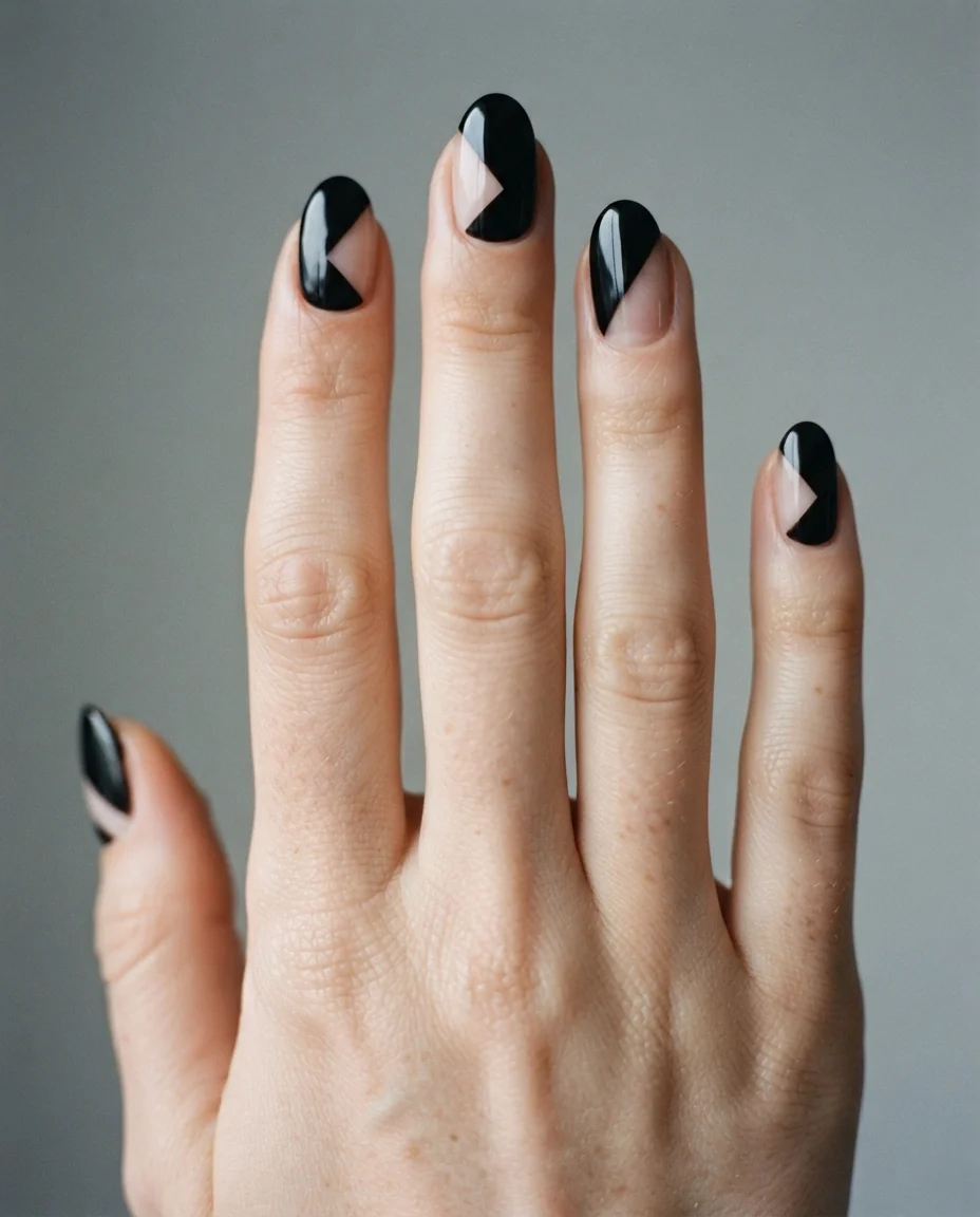 Sleek Noir Negative Space