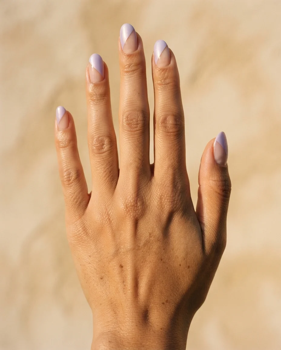 Pearlescent Lilac Negative Space