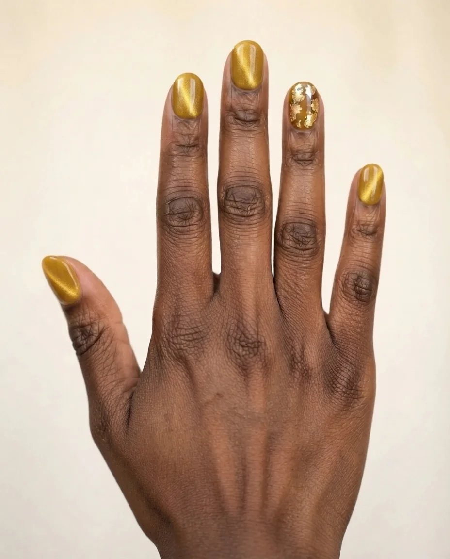 Mustard Gold Shimmer