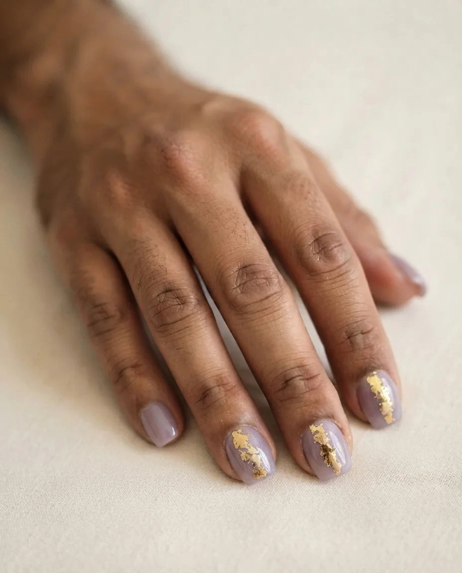 Shimmering Lavender Gold
