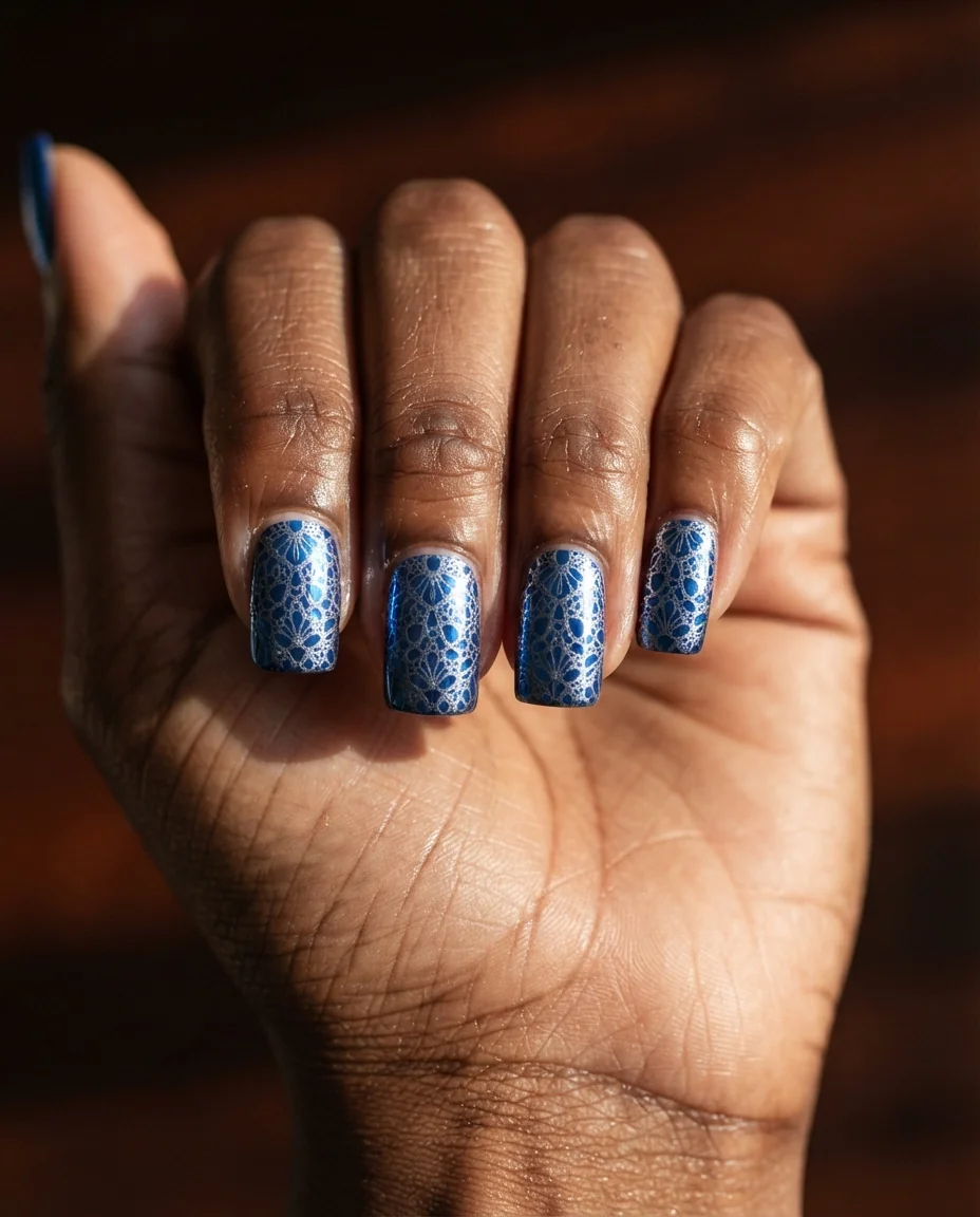 Cobalt Chrome Filigree Square