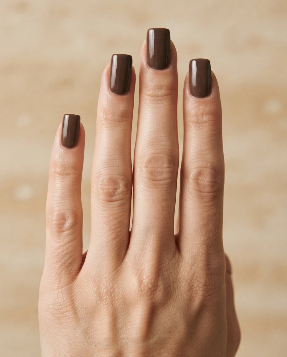 Deep Cocoa High Gloss Square