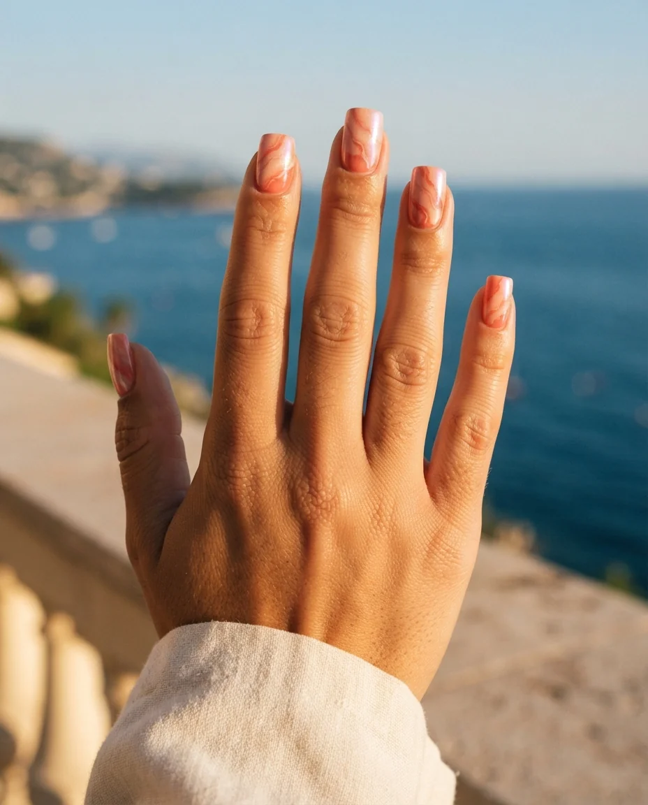 Sunset Marble Elegance