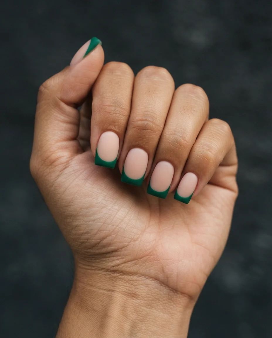 Matte Emerald French Square