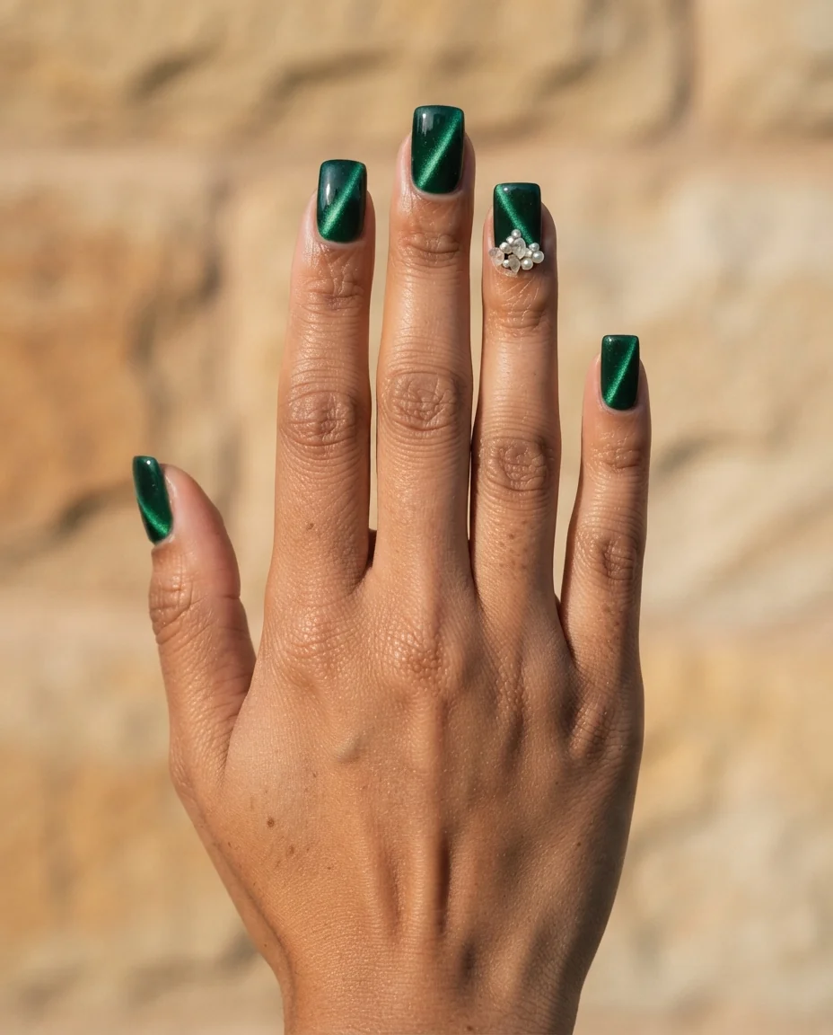 Deep Emerald Magnetic Square