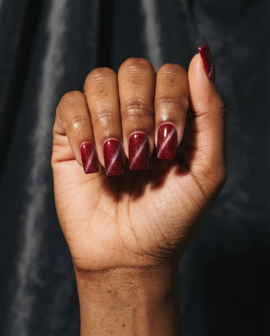 Scarlet Magnetic Velvet Square