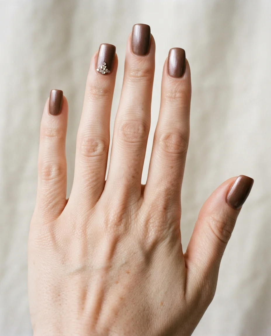Mocha Shimmer and Crystal