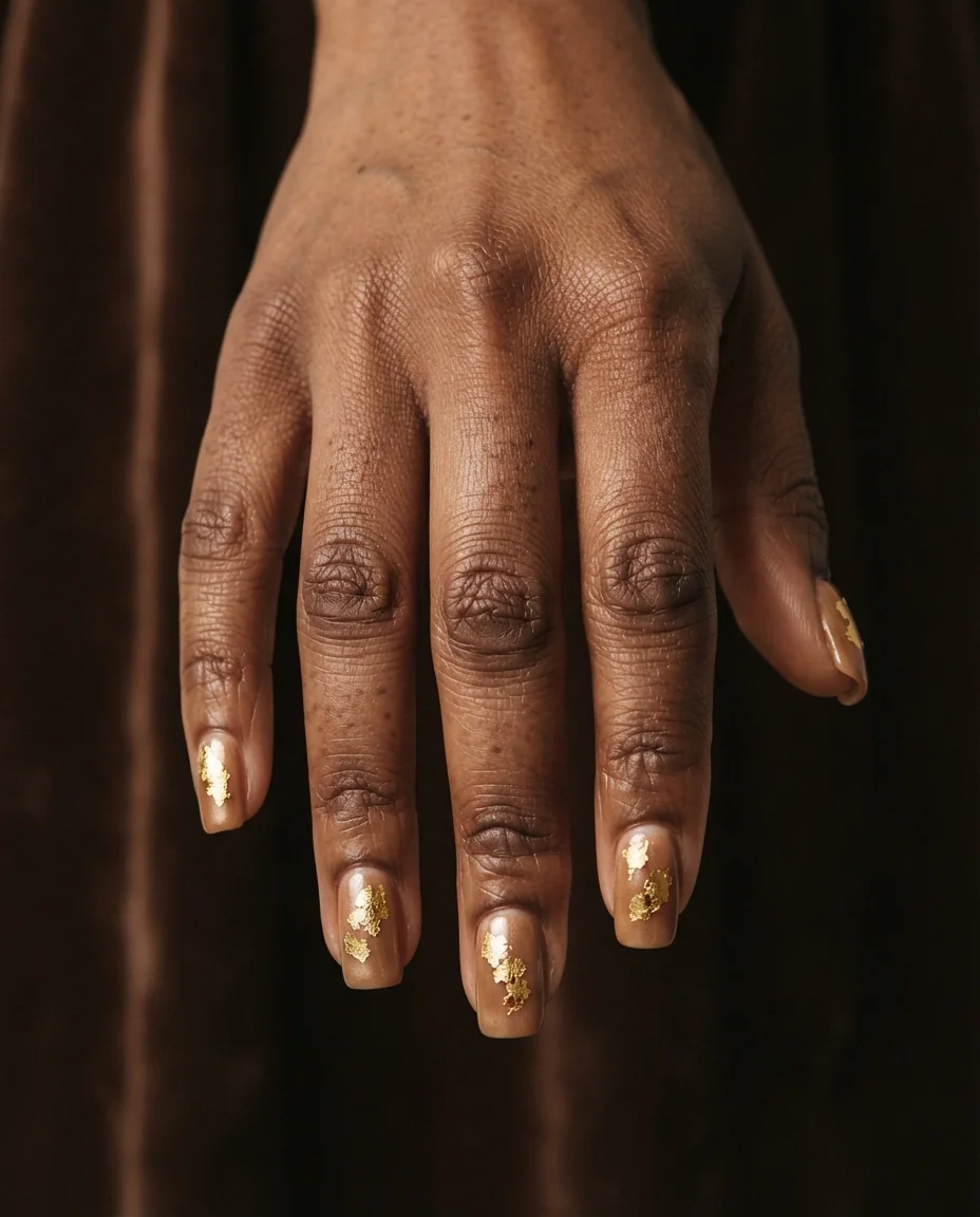 Pearlescent Caramel Gold Leaf
