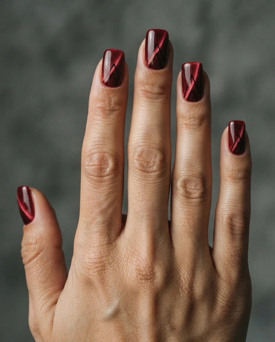 Magnetic Lines in Scarlet