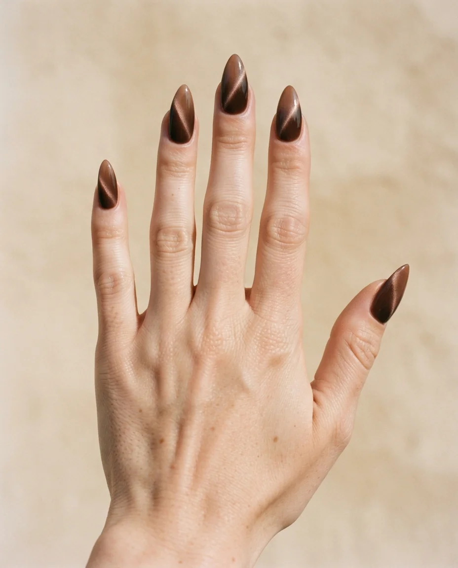 Cocoa Velvet Gradient Cat-Eye