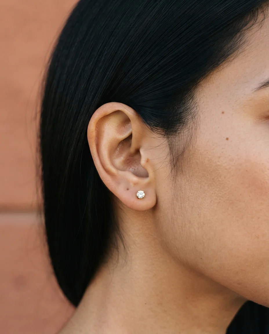The Single Diamond Tragus Stud