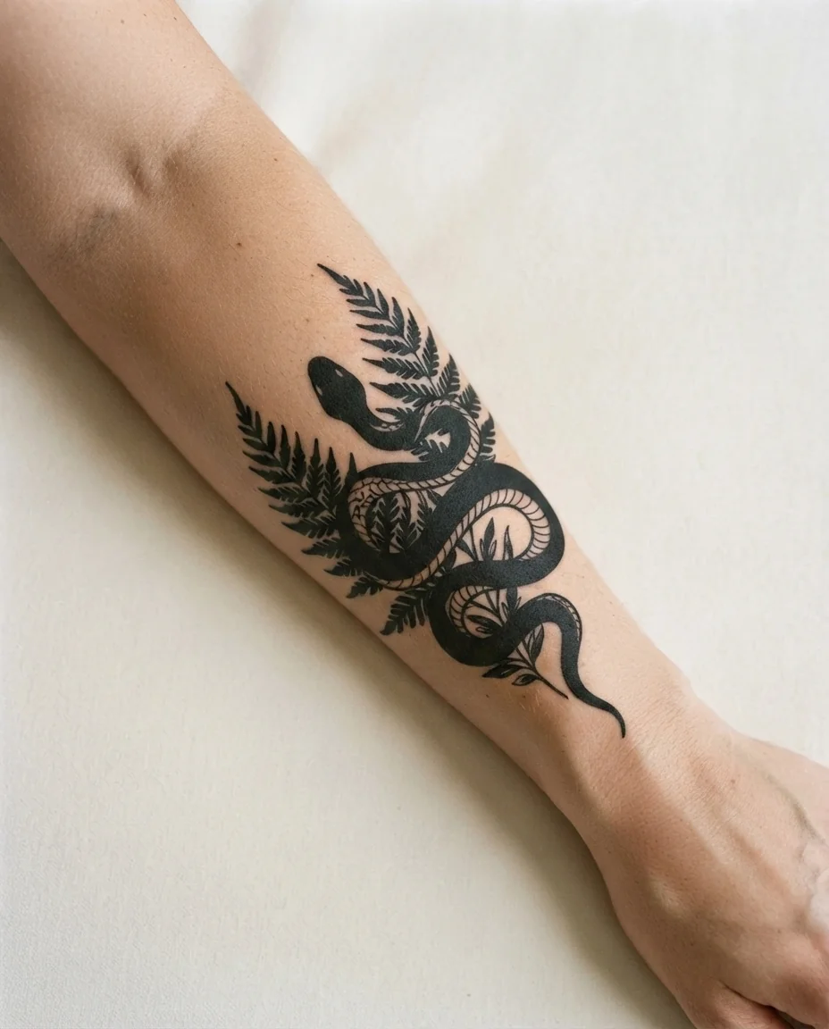 Sinuous Serpent Blackwork