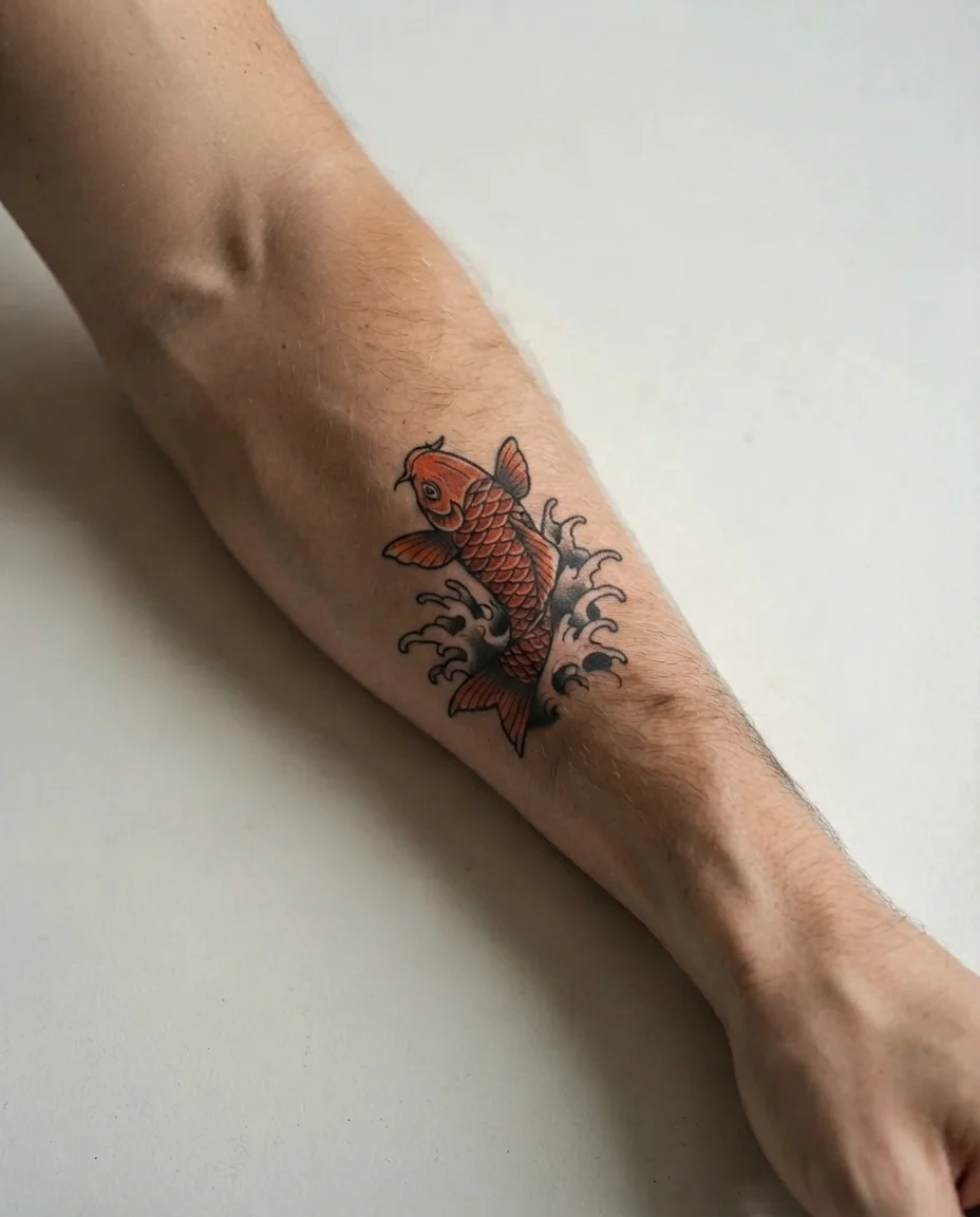 Kintaro-style Koi Splash